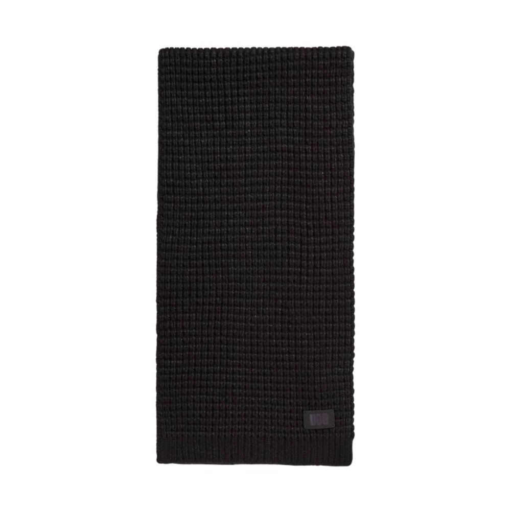 UGG Waffle Scarf in Black. 101226